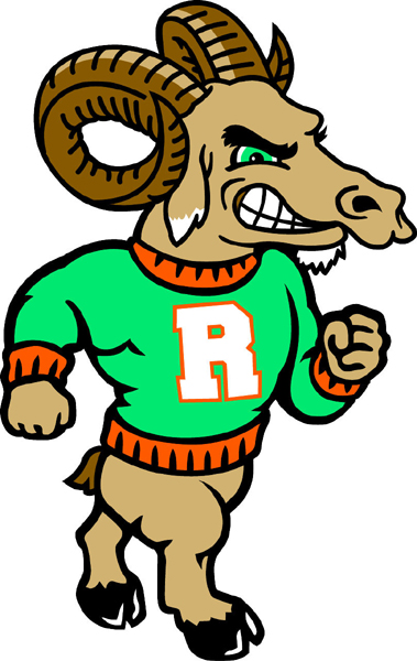 Ram team mascot color vinyl sports decal. Make it your own. Ram 2